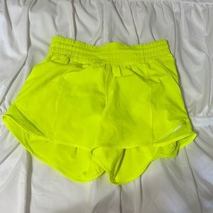 size 2 Tall 4 inch lululemon neon hotty hots